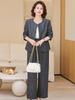 Spring 2026 Stylish Suit: Mother's Day Top & Jacket Set for Middle-Aged Women
