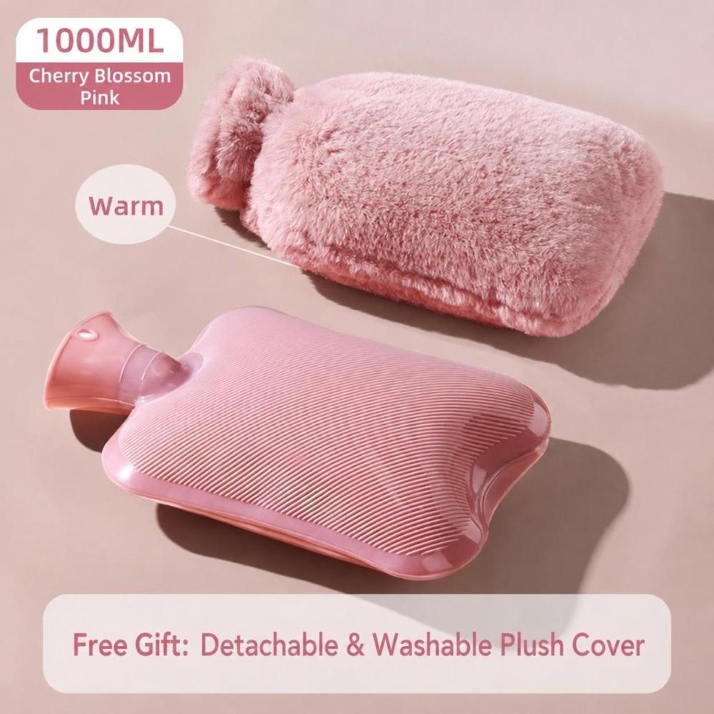 1000ml/2000ml Hot Water Bag Leak-proof Warm Compress Heater Durable Hot Water Bottle Home Office