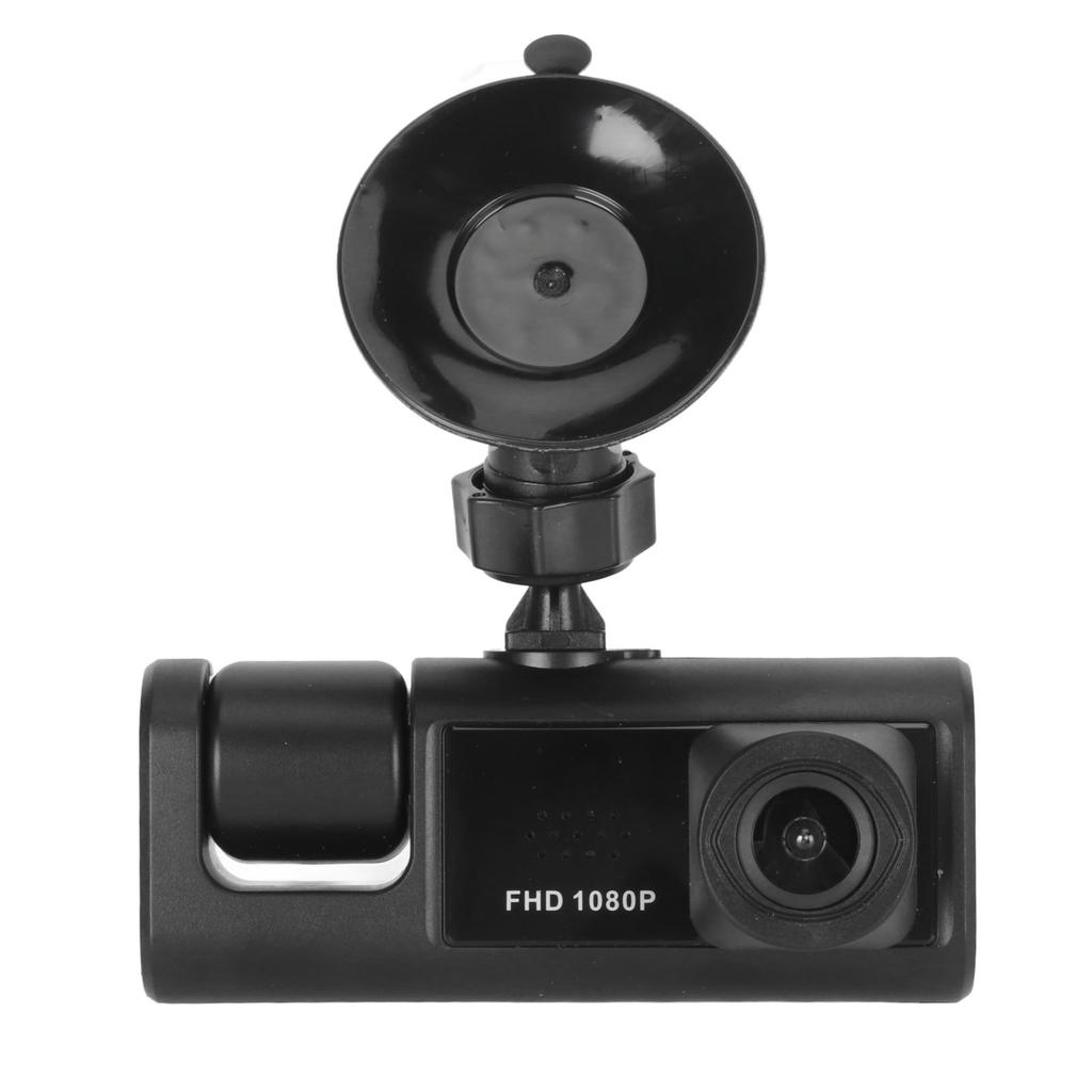 3 Lens Dash Camera Car Driving Recorder with IR Night Vision Loop Recording G Sensor Emergency Saving
