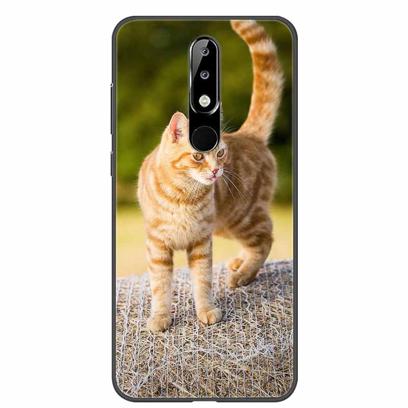 Per Nokia 6.1 Plus Custodia Adorabile Morbido Silicone Cartone Animato Gatto TPU Custodie per Telefono per Nokia X6 Copertura 6.1Plus Carina Coque per NokiaX6 Guscio