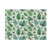 Tropical Jungle Leaves Printed Placemat Washable Cotton Linen Kitchen Table Decor Mat