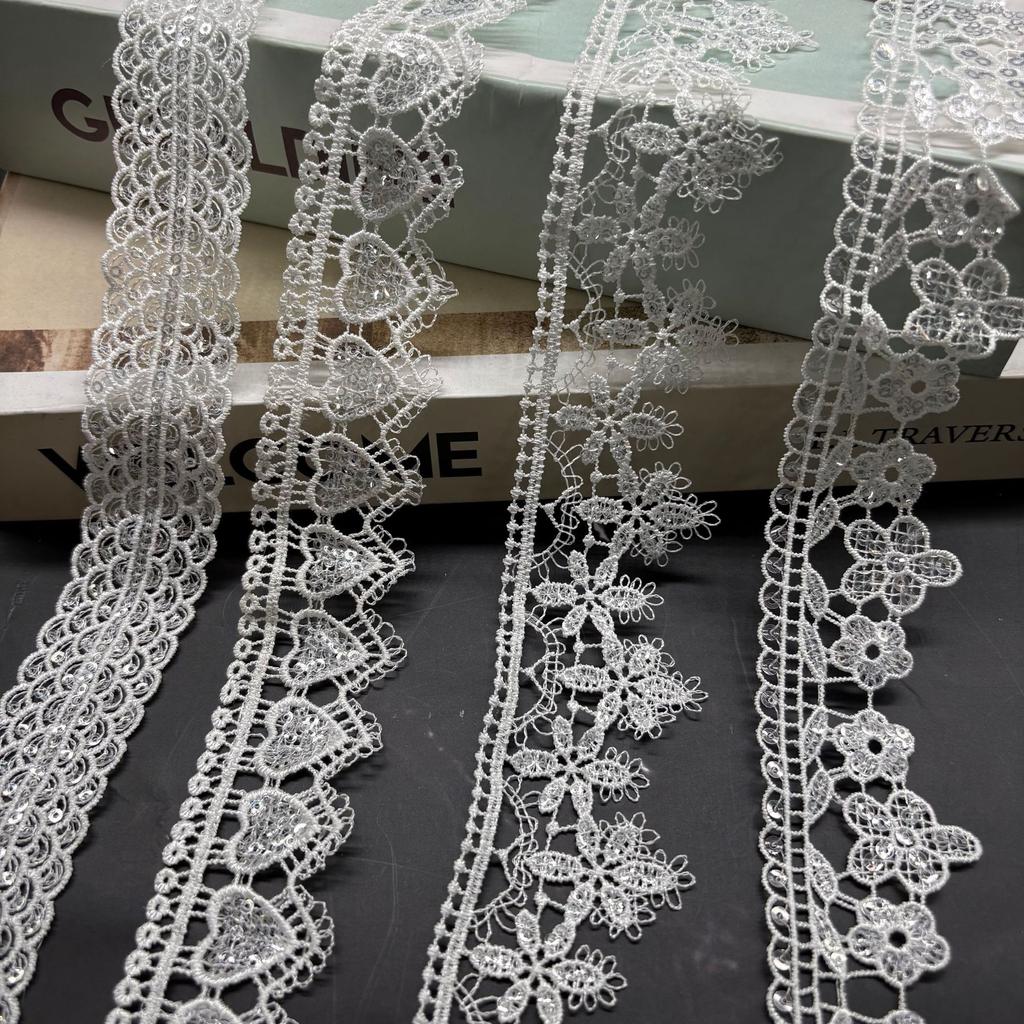 Clothing Accessories Home Women'S Underwear Lolita Ribbon Accessories Hollow Polyester Embroidery Lace Bead Lace