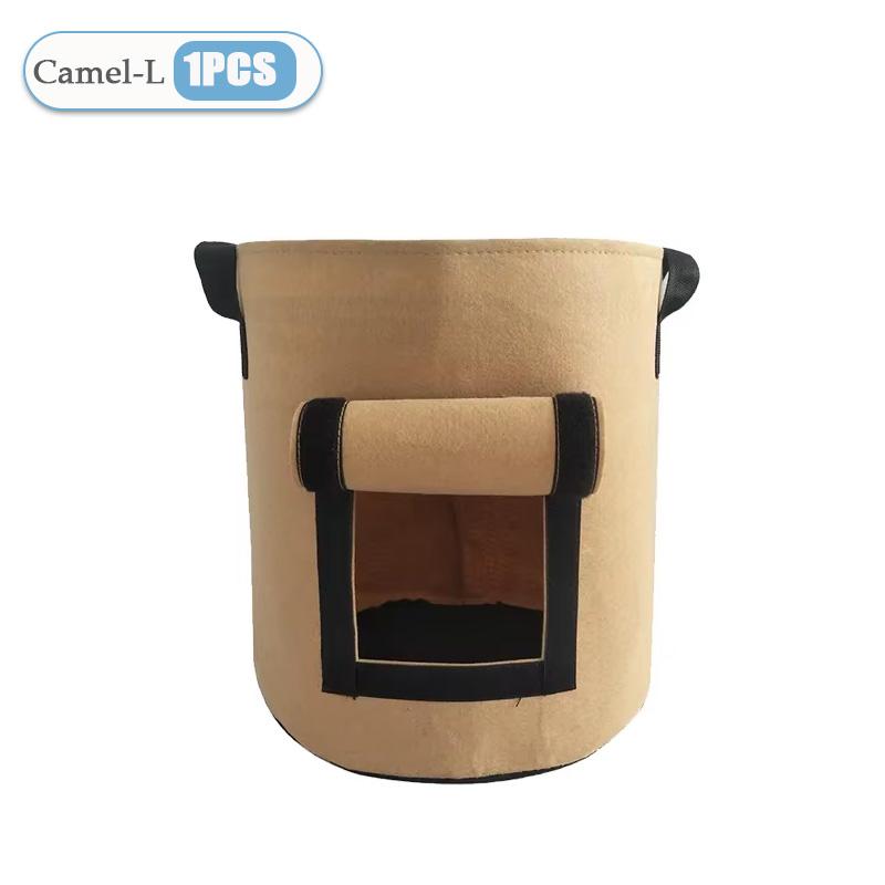 1-8PCS 5/10Gallon Felt Potato Planting Bag Large Diameter Vegetable Plant Seedling Bag Non-Woven Felt Potato Growing Bucket