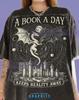 A Book A Day Keeps Reality Away Comfort Colors® Tshirt, Dragons Fantasy Castle Book Lover Tees, Dark Fantasy Magic Celestial Sweater,