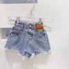 High Waisted Korean Version Denim Shorts For Women's Summer Loose A-line Wide Leg Capris For Female Students Hot Pants