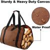 Multipurpose Firewood Storage Bag Water Resistant Tear Resistant Large Log Carrier For Garden Patio Camping Fireplace Outdoor