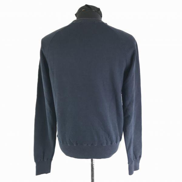 Rare Pattern Ralph Lauren Flag Big Logo Embroidered Sweatshirt / Men's L / Navy / Round Neck(USED)