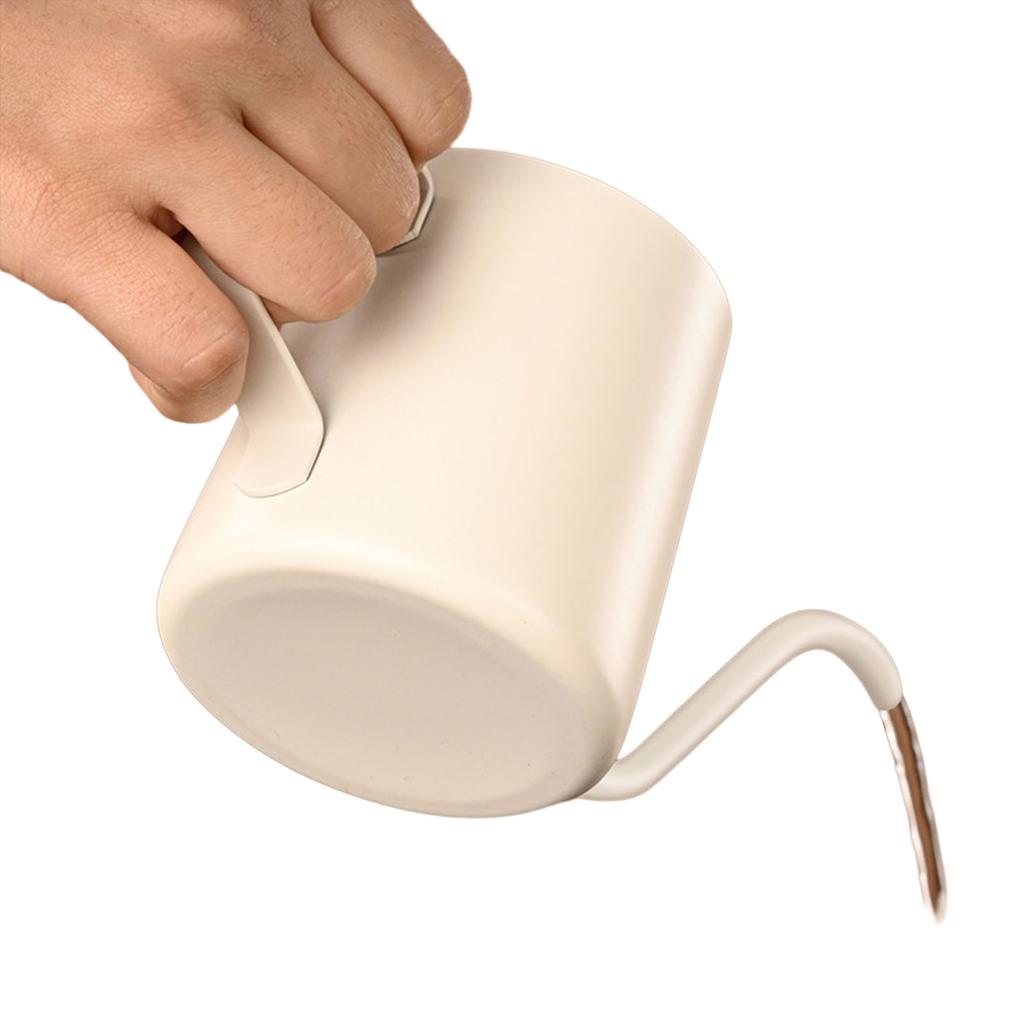 Se toarnă peste ceainic de cafea Fierbător de ceai cu gât de gâscă Oală de cafea din oțel inoxidabil Fierbător de picurare cu gură îngustă și lungă ușor de utilizat