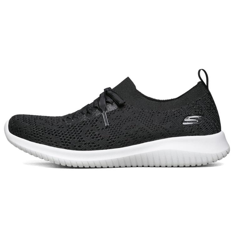 (WMNS) Skechers Ultra Flex Slip-on Loafers Black Women s 149033-BKW EU 35