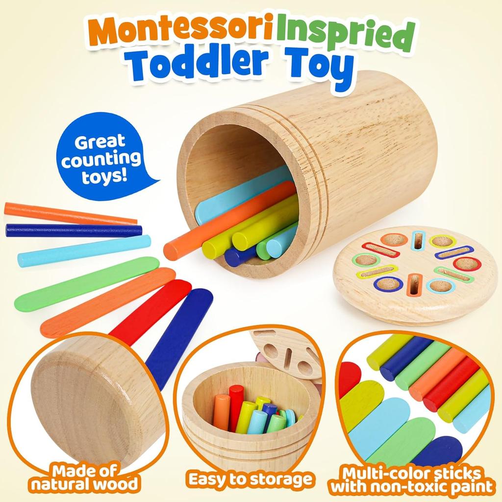 Montessori Wooden Car Toy House Throwing Game Color Sorting Shape Matching Ball Coin Drop Fine Motor Training Educational Toys