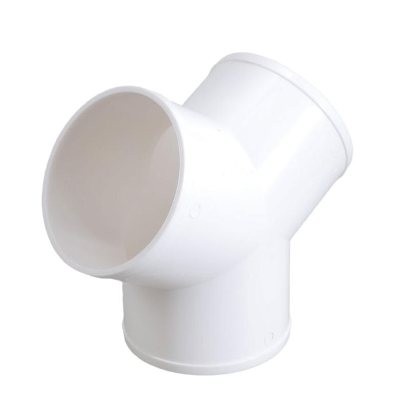 3 Ways Splitters PVC Exhaust Pipe Fittings Air Ventilation Exhaust Duct Connector Quick Ventilation Tube Joint Coupler