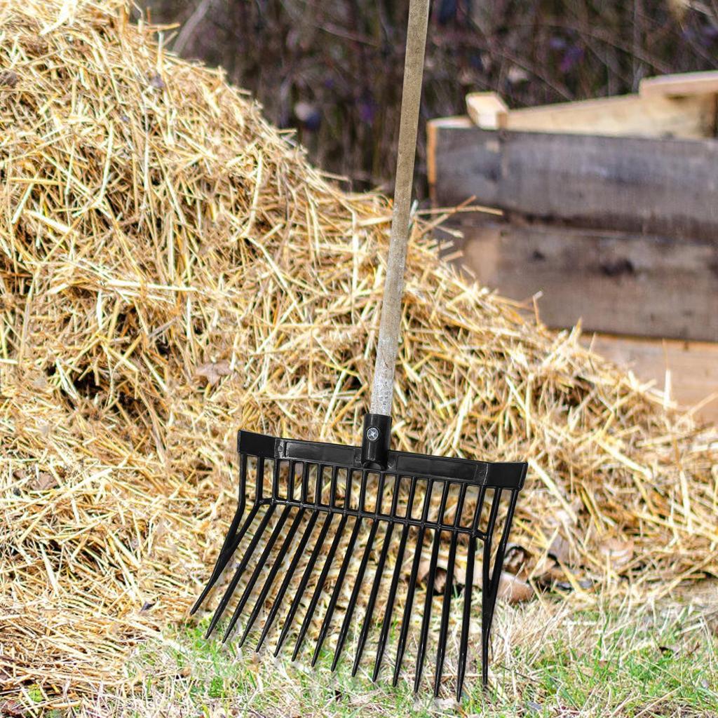 Głowa zamienna widły do obornika końskiego grabie ogrodowe widły do siana do hodowli zwierząt gospodarskich