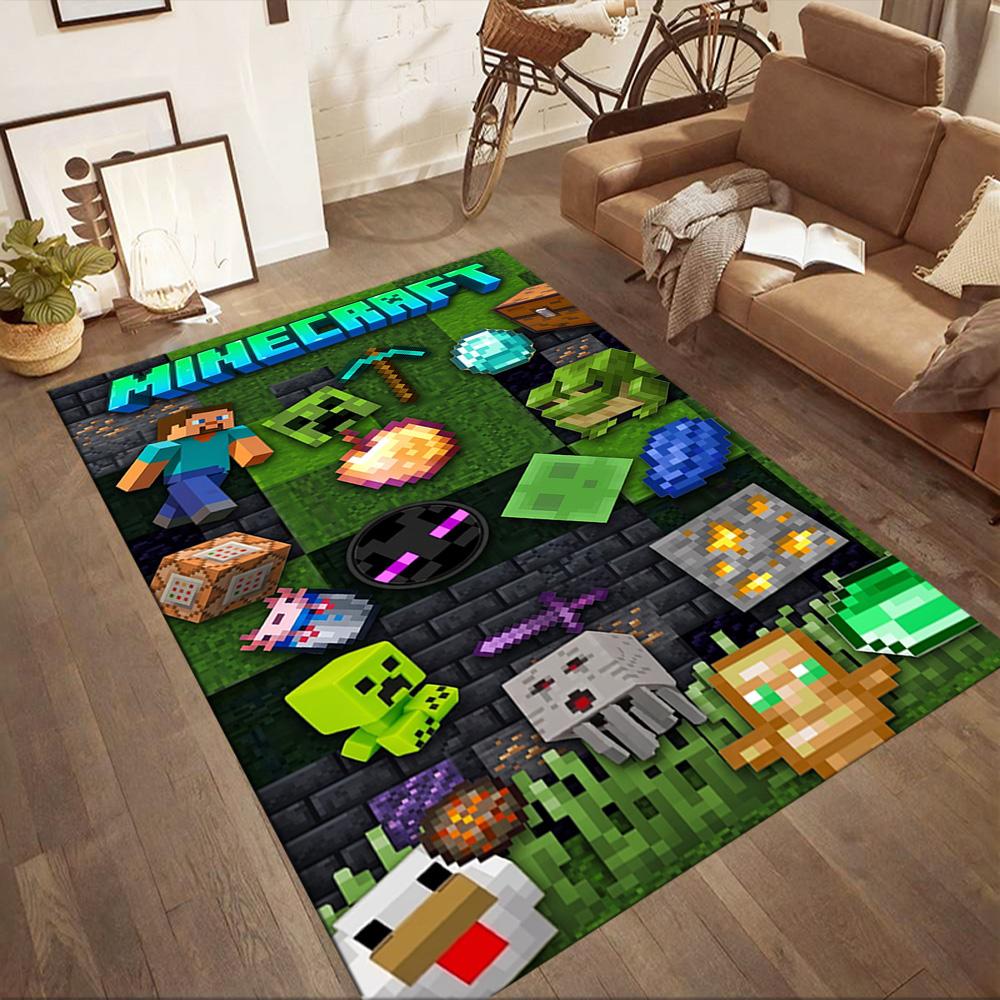 Minecraft 103 Carpet Suitable for Living Rooms Playrooms Game Room Dining Room Antislip Carpet Anime Office Decor Spiritual Gift