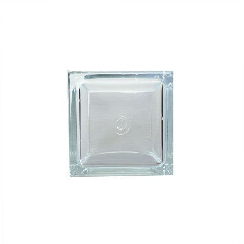 HAMMER GLASS Cube Vase, W8 x H8, Clear, Shatterproof Polycarbonate, 2300176