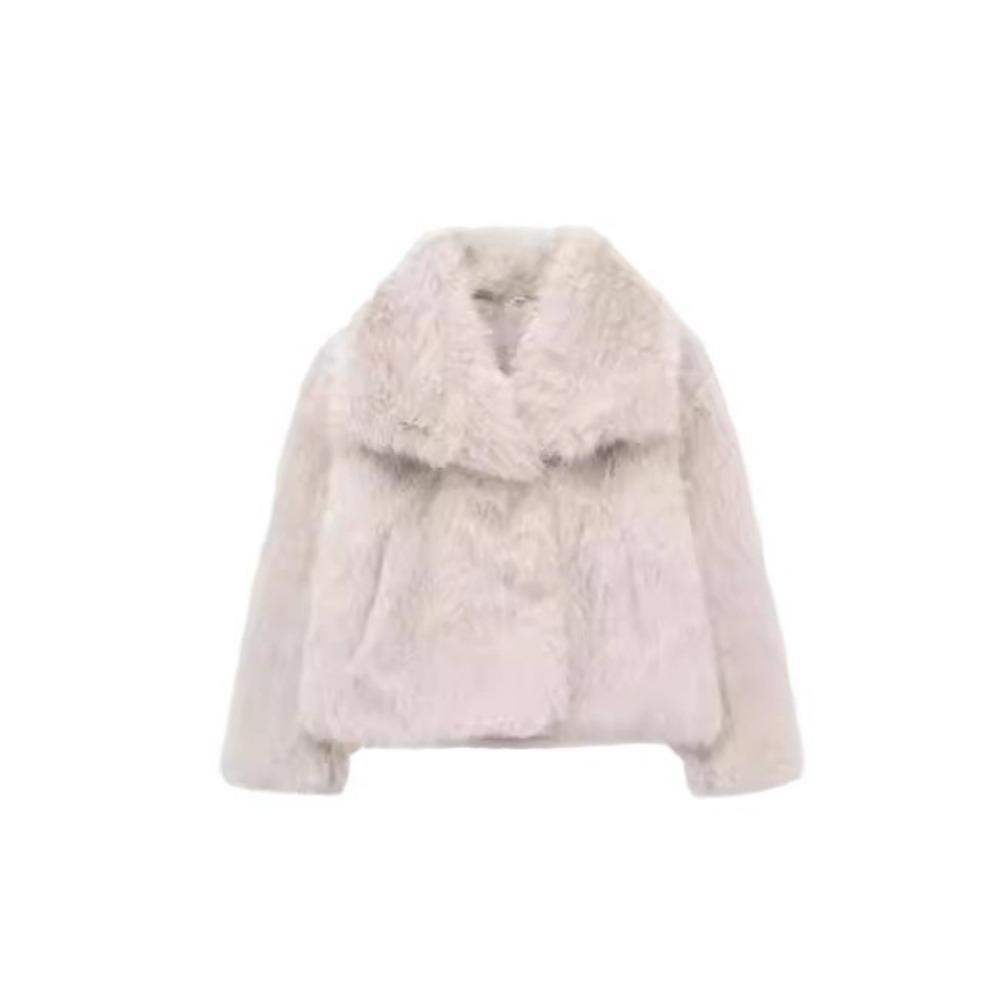 Autumn and Winter New Women's Clothing Fox Fur Black Coat Women's Fur Imitation Fur High-end Top