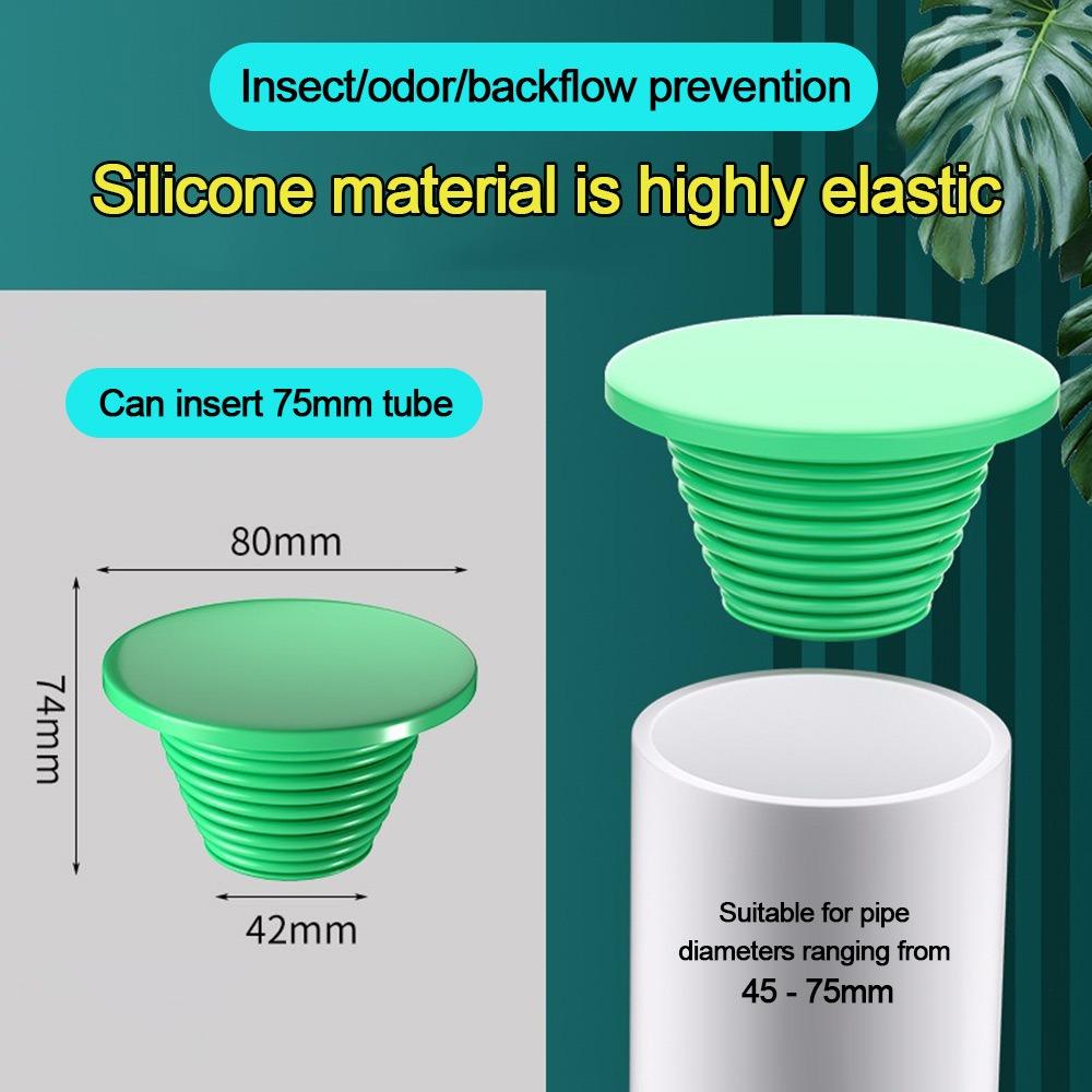 Silicone Sewer Pipe Sealing Ring Conical Shape Anti Odor Floor Drain Stopper Anti-clogging Sewer Seal Water Pipe Plug