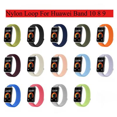 Nylon Loop For Huawei Band 10 8 9 Strap Sport Watchband Bracelet For Huawei Band 10 9 8 Smartwatch Accessories Wristband Correa