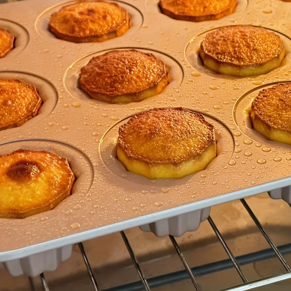 Xiaomi 6 9 12 Dziurkowa Forma do Ciasta ze Stali Węglowej Francuska Forma Canelé Profesjonalna Nieprzywierająca Blacha do Pieczenia Muffinek Naleśników Narzędzia Kuchenne