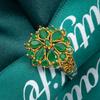 Creative European & American Two-Tone Zircon Fashion Ring for Women - Wedding & Statement Jewelry