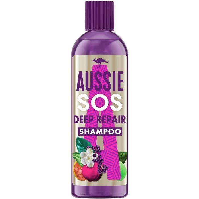 Shampoing SOS Deep Repair Aussie Cheveux abîmés 290 ml