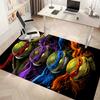 Teenage Mutant Ninja Turtles Printed Absorbent Washable Carpet, Non-Slip Bathroom Mats, Kitchen Rugs, Yoga Mat,Living Room Entrance, Camping Picnic Ru