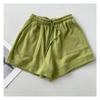 Women’s High Waisted Casual Sports Shorts Loose Fit A-Line Wide Leg Shorts with Drawstring
