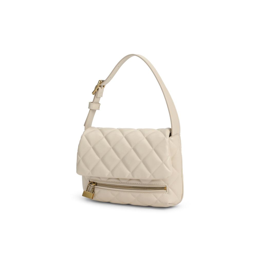 Charles & Keith Quilted Fashion Versatile Small CK Bag Women Shoulder Bag Black Beige CK2-20271238