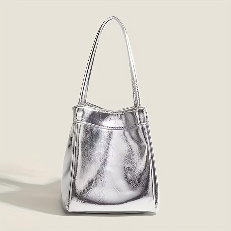 Eimertasche für Damen modische und einfache Lunchbox-Tasche, Nischen-Textur im westlichen Stil, kleine Handtasche