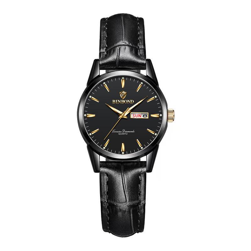 BINBOND Men s Waterproof Quartz Student Watch with Dual Calendar