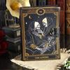Book of Spells Grimoire Printed Journal The Lovers Tarot Notebook Spiral Gothic Notebook Skull Lover Antique Journals Gifts for Men or Women