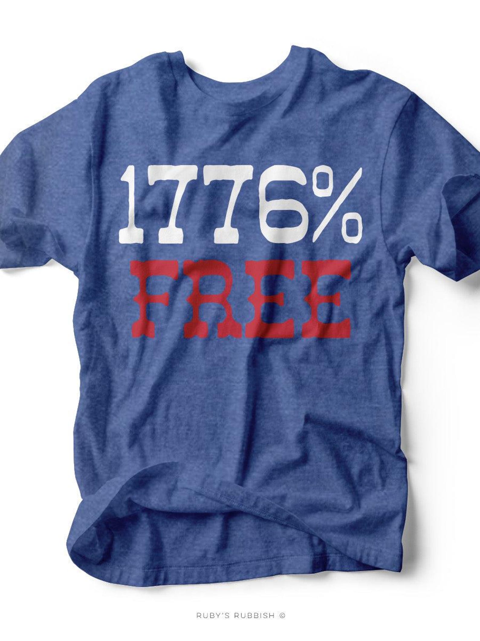 1776% | Americana T-Shirt | Ruby s Rubbish® L
