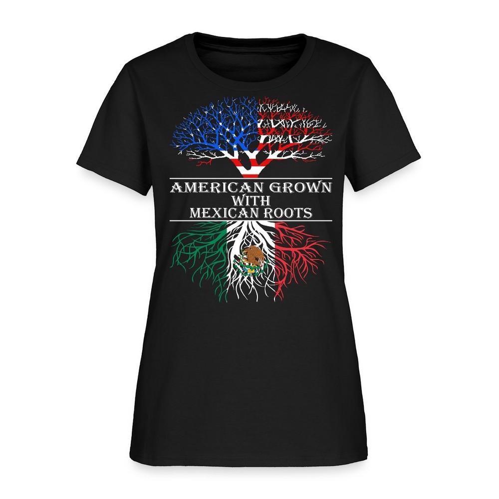 American Grown With Mexican Roots Women s T-Shirt Unisex T-Shirt XL