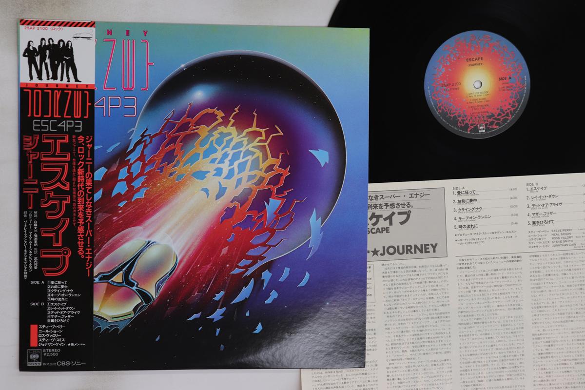 

LP Пластинка JOURNEY - Побег (- Тисненый рукав) 25AP2100 CBS SONY 1981 Япония Оби Рок Б/У