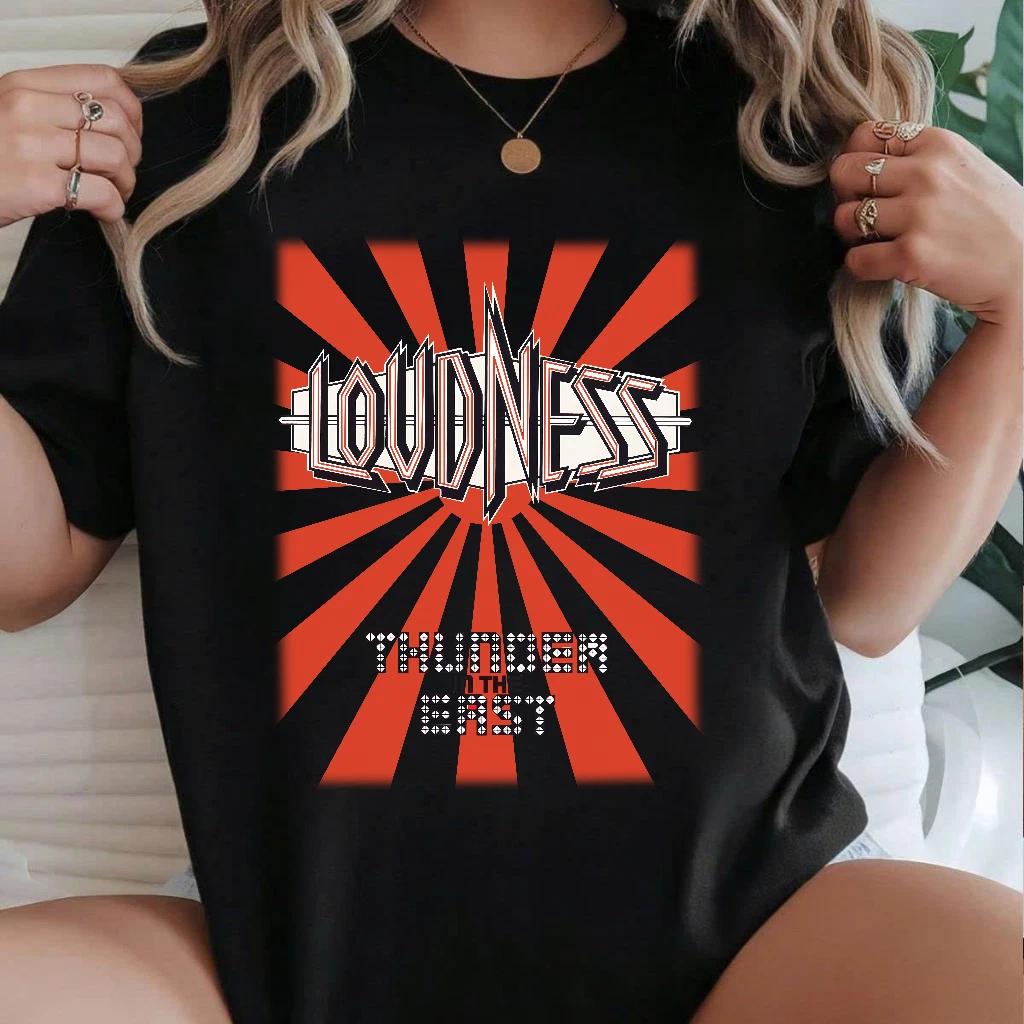 1985 Loudness Thunder in the East White T-Shirt 2XL