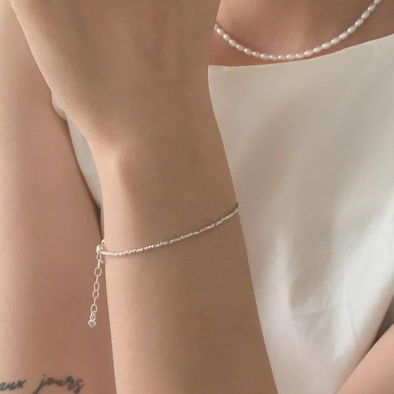 Revedej Silver925 Cutting Ball Bracelet