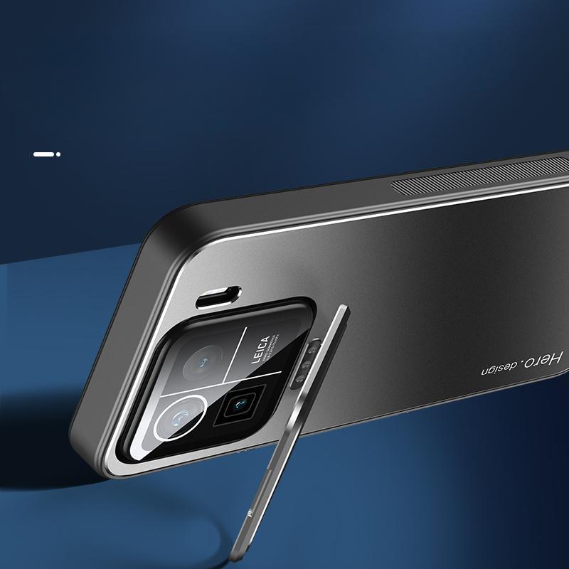 Pentru Xiaomi 15 Pro 14T Husă cu lentile metalice pentru cameră Capac suport invizibil pentru Mi15 14 T 13T Pro 14Pro 14 Civi Husă ultra rezistentă la șocuri mat cu suport