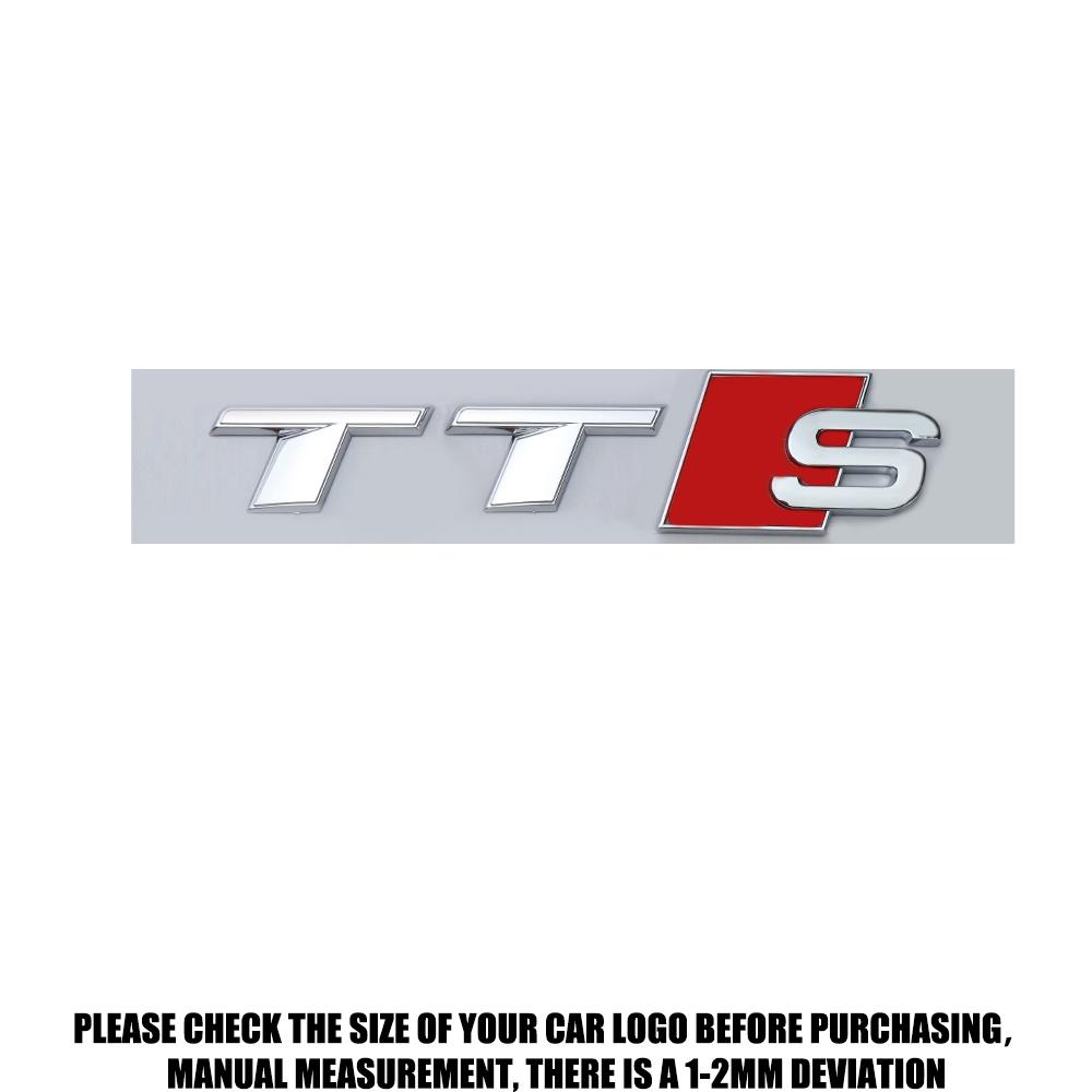 3D ABS TTS TTRS Emblem Car Body Rear Trunk Sticker Decoration Accessorie For S TT RS Sline A3 A4 A5 A6 B9 B8 8P 8V B6 C7 Q5