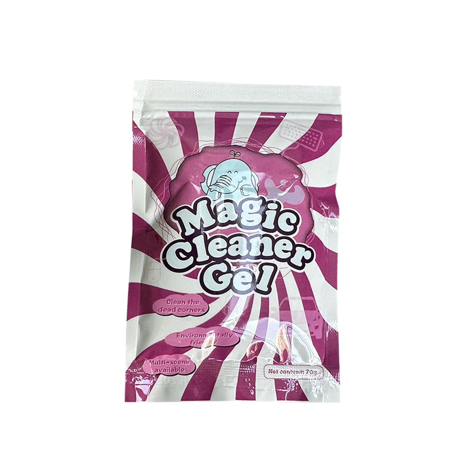 

5 шт. Гель для чистки клавиатуры Универсальный гель для удаления пыли для чистки салона автомобиля, Многоразовый слайм для автомобиля, Волшебный для воздуховодов автомобиля, ноутбука, офисов One Size розовый