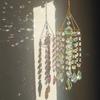 Crystal Suncatchers Hanging Wind Chime Style Garden Suncatcher Rainbow Maker Handmade Gold Plated Suncatcher