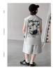 Teen Boys' Sleeveless Summer Set: Loose Vest & Shorts, Trendy Two-Piece Basketball Sportswear