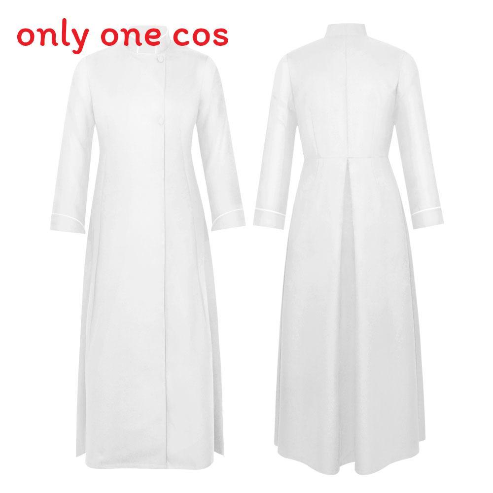 Medieval Priest Cosplay Costume For Men With Fourcolor Design For Halloween Party