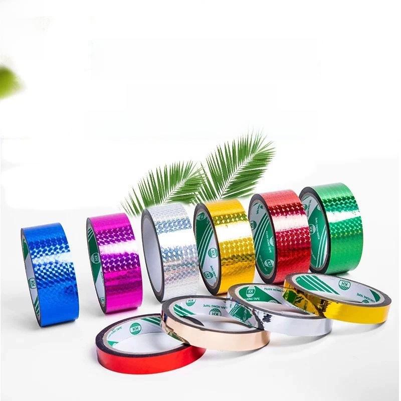

Flash Laser Reflective Tape: Glossy Colored Tape for Gift Wrapping and DIY Decoration
