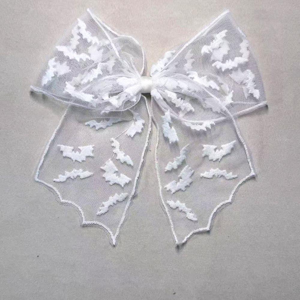 Lace Tulle Veil Hair Clips Mesh Bow Bow Hair Clips New Halloween Hairpins Hair Accessories