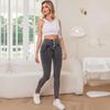Calça Jeans Feminina Skinny Melody Casual Sexy Clássica Cintura Alta Moda Levanta Bumbum Alta Qualidade Elástica