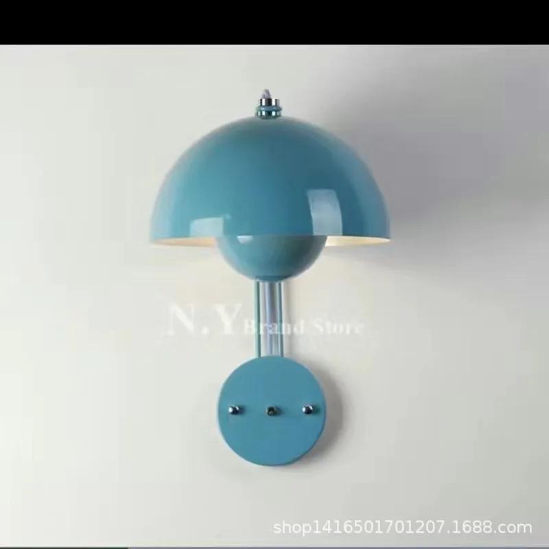 18CM LED Wide Pressure Wrought Iron Bedside Modern Minimalist Living Room Study Advanced Bedroom Bedside Corridor Wall Lamp Hot