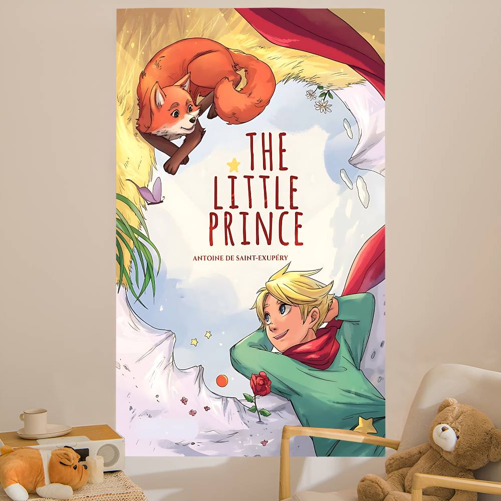 Classic Books LLittle PPrince Hanging Bohemian Tapestry Hanging Tarot Hippie Wall Rugs Dorm Home Decor