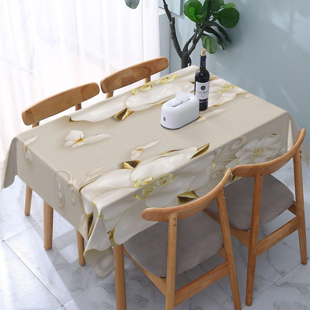Custom Patterned Tablecloth Waterproof Oil-proof Tablecloth Family Wedding Office Decoration Tablecloth Exclusive Service