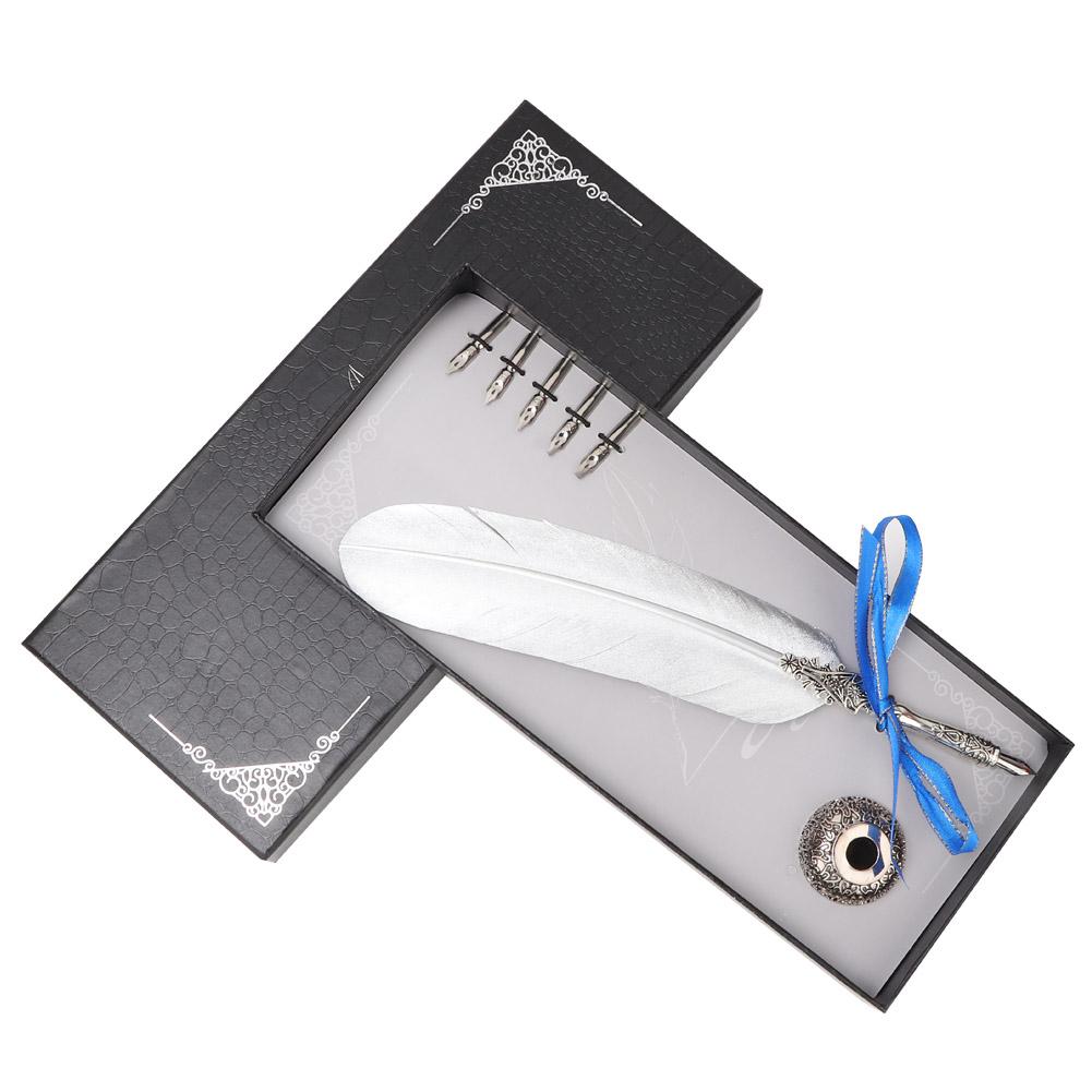 Classical Vintage Fountain Pen Quill Dip Pen Signature Pen Set Stationery Gift (#1)
