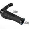 1 pair Anti-slip Rubber Bicycle Handlebar End Cover Aluminum Alloy Lock Mountain Bike Handlebar Bicycle Anti-slip Handle Cover