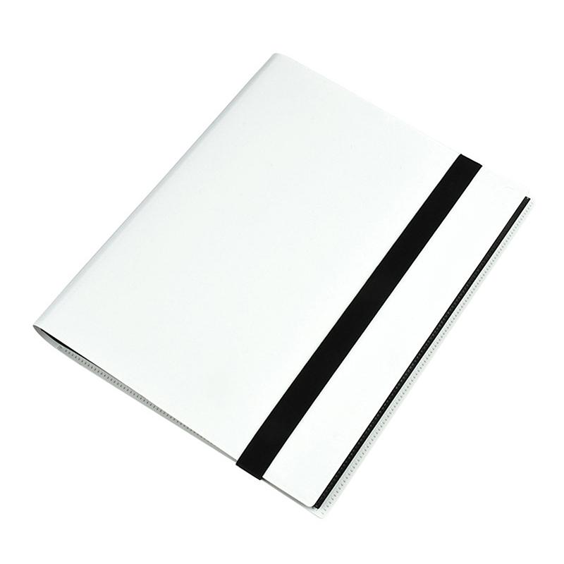 

1 штука 360 тримач для карток 9 кишень Альбом-папка для колекційних карток великої місткості Альбом-папка для карток білий